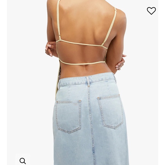 HIGH STRAIGHT NECK FULLY FASHIONED RIB TOP - Picture 2 of 4